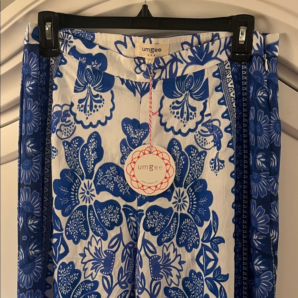 Blue Hawaii Printed Palazzo Pants by Umgee - Picture 6 of 7
